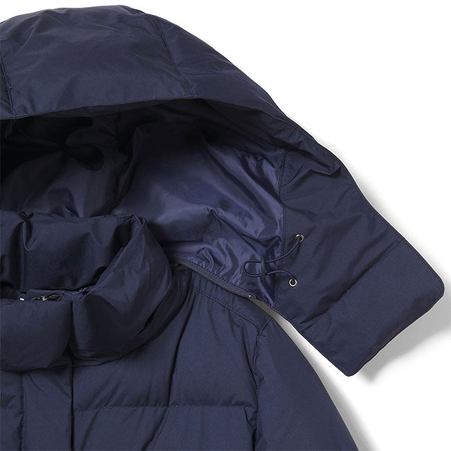Lacoste ラコステ フード付き ミドル丈 ダウンコート BF275EL 撥水 レディース