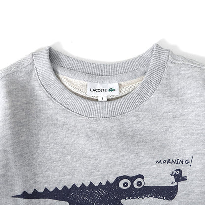 Lacoste ラコステ マシュー・ランガイル コラボ アートロゴ スウェット SJ9739L トレーナー キッズ ギフト プレゼント