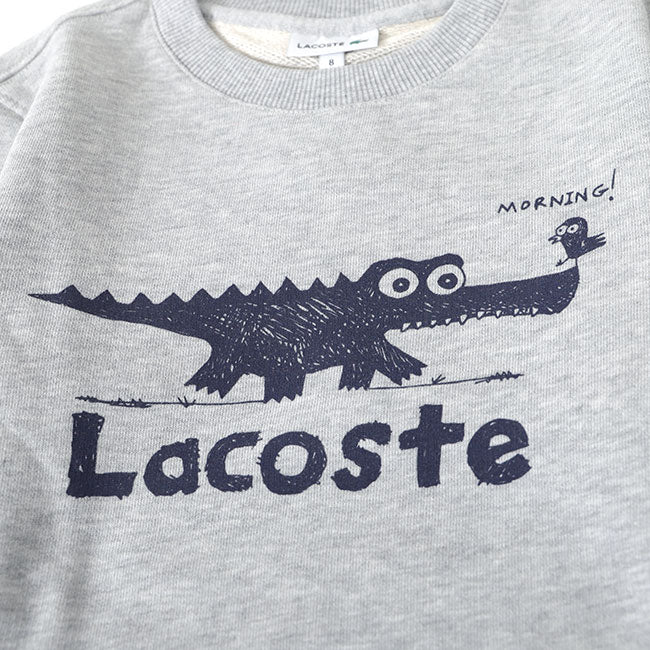 Lacoste ラコステ マシュー・ランガイル コラボ アートロゴ スウェット SJ9739L トレーナー キッズ ギフト プレゼント