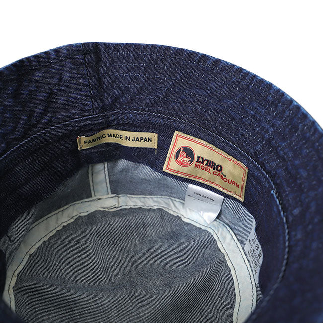 Nigel Cabourn ナイジェルケーボン LYBRO ライブロ ACC-2 日本デニム ナムバケットハット 80441366005 帽子 メンズ レディース