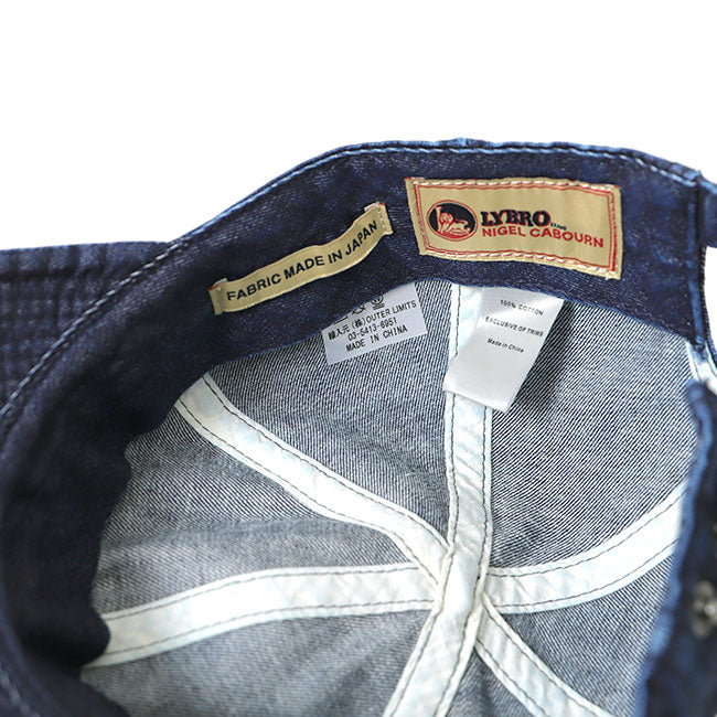Nigel Cabourn ナイジェルケーボン LYBRO ライブロ ACC-1 6パネル 日本デニム メカニックキャップ 80441366000 帽子 メンズ レディース