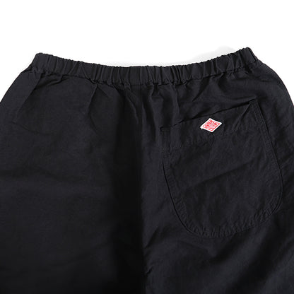 DANTON ダントン コットンリネン イージーパンツ JD-2540 LHP 無地 ストライプ クロップド丈レディース
