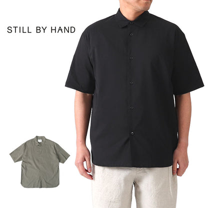 Still By Hand スティルバイハンド レギュラーカラー プレーンシャツ SH08201 半袖シャツ (メンズ)