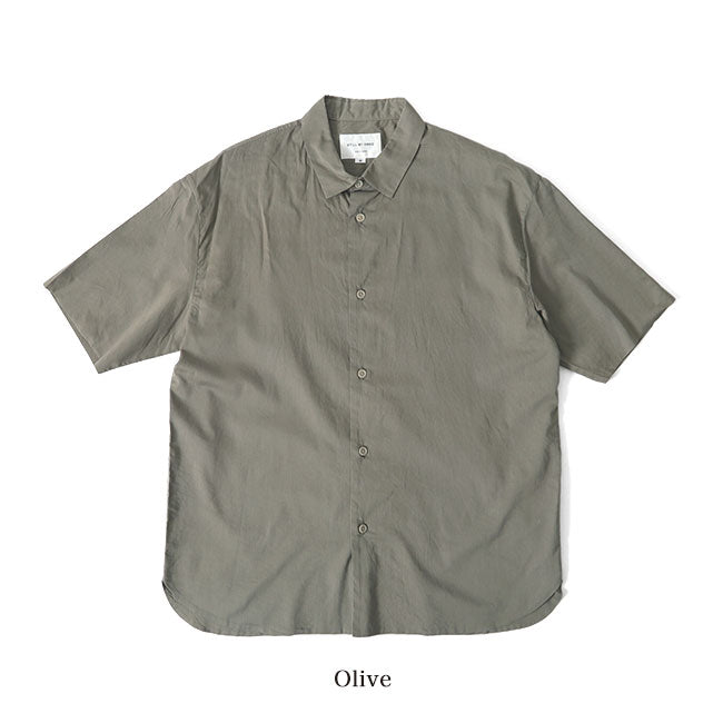 Still By Hand スティルバイハンド レギュラーカラー プレーンシャツ SH08201 半袖シャツ (メンズ)