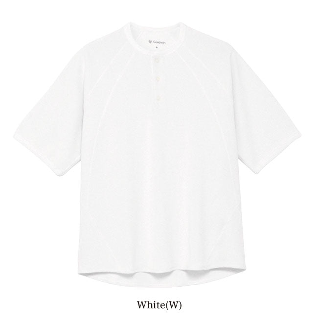 Goldwin ゴールドウィン メッシュワッフル アクチノイド ヘンリーネックTシャツ GL66143 半袖Tシャツ サーマル メンズ