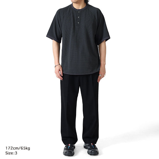 Goldwin ゴールドウィン メッシュワッフル アクチノイド ヘンリーネックTシャツ GL66143 半袖Tシャツ サーマル メンズ