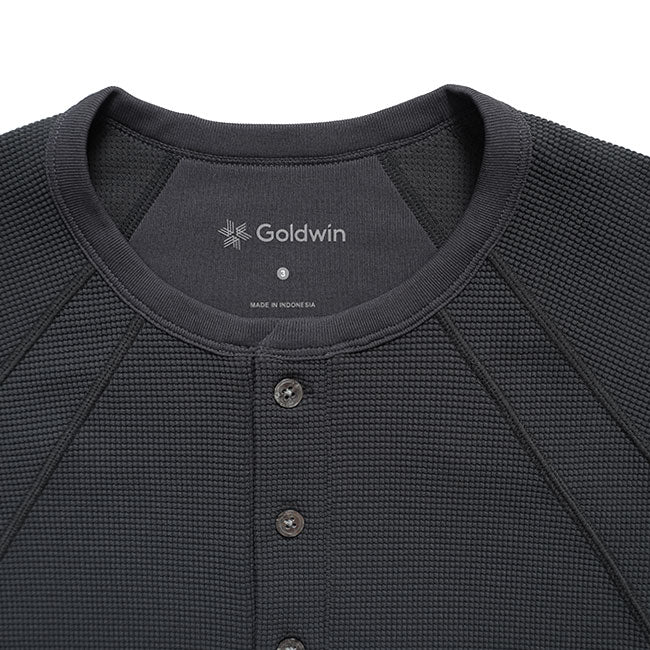 Goldwin ゴールドウィン メッシュワッフル アクチノイド ヘンリーネックTシャツ GL66143 半袖Tシャツ サーマル メンズ