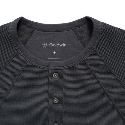 Goldwin ゴールドウィン メッシュワッフル アクチノイド ヘンリーネックTシャツ GL66143 半袖Tシャツ サーマル メンズ