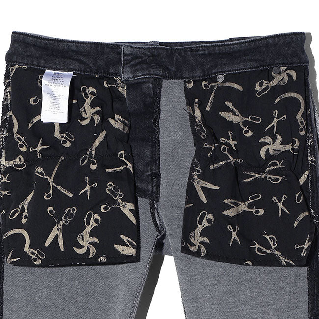 DENHAM デンハム BOLDER BLFMJAM4YB ボルダー スキニー ダメージジーンズ ブラックデニム 01-21-07-11-030 黒 メンズ