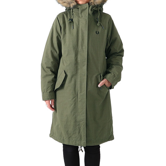 Fred Perry フレッドペリー ライナー付き モッズパーカー J9121 モッズコート レディース