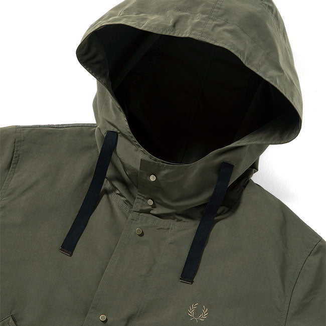Fred Perry フレッドペリー ミックスパネル モッズパーカー F6325 キルティング モッズコート レディース