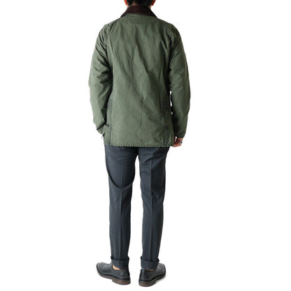 Barbour バブアー ウォッシュド スリムフィット ビデイル オイルドジャケット MWX1015 セージ メンズ
