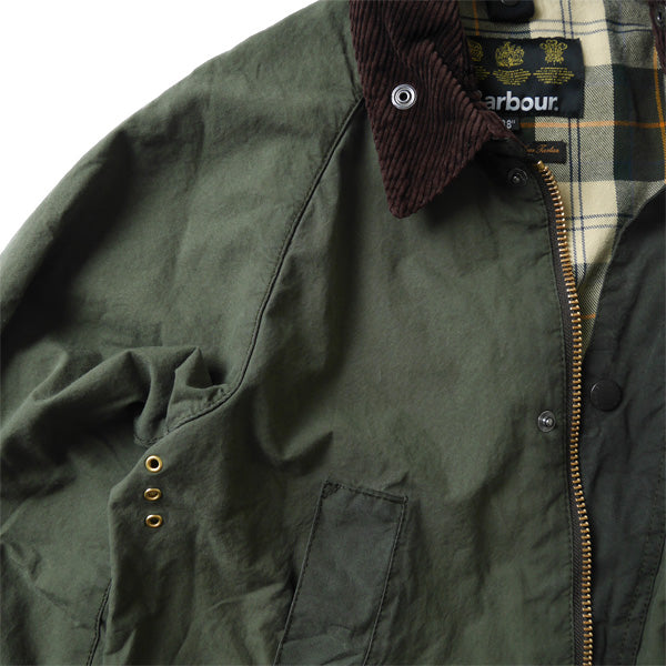 Barbour バブアー ウォッシュド スリムフィット ビデイル オイルドジャケット MWX1015 セージ メンズ