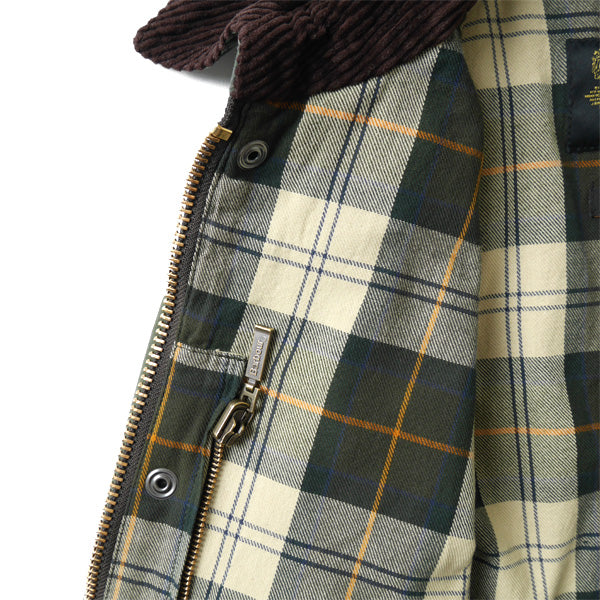 Barbour バブアー ウォッシュド スリムフィット ビデイル オイルドジャケット MWX1015 セージ メンズ