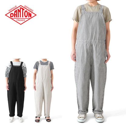 DANTON ダントン コットンリネン サロペット パンツ DT-E0002 LHP オーバーオール オールインワン レディース