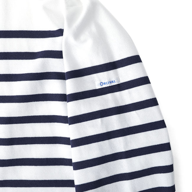 ORCIVAL オーシバル ラッセルボーダー ボートネック オーバーサイズ カットソー 6101C ロンT 長袖Tシャツ レディース
