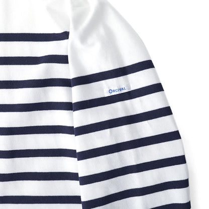 ORCIVAL オーシバル ラッセルボーダー ボートネック オーバーサイズ カットソー 6101C ロンT 長袖Tシャツ レディース