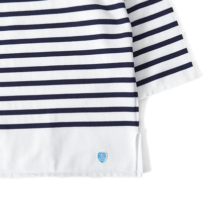 ORCIVAL オーシバル ラッセルボーダー ボートネック オーバーサイズ カットソー 6101C ロンT 長袖Tシャツ レディース
