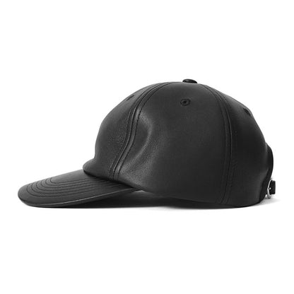 KIJIMA TAKAYUKI SHEEP LEATHER 6PANEL CAP 232815