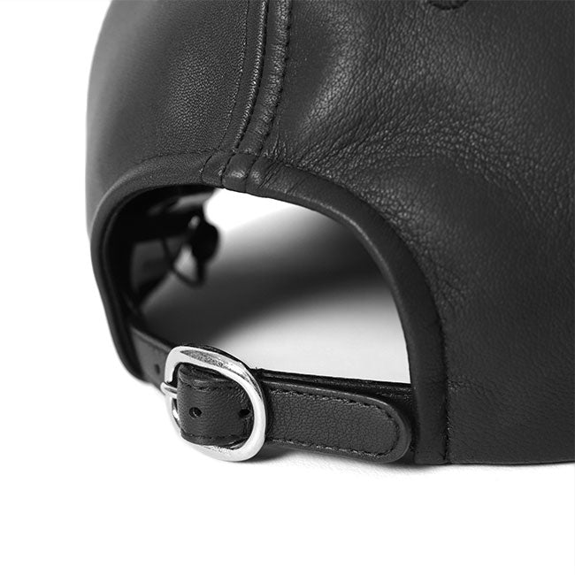 KIJIMA TAKAYUKI SHEEP LEATHER 6PANEL CAP 232815
