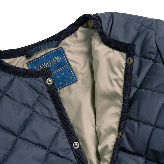 LAVENHAM ラベンハム LAVENSTER ラブンスター クルーネック キルティングジャケット SLJ4192 中綿ジャケット レディース