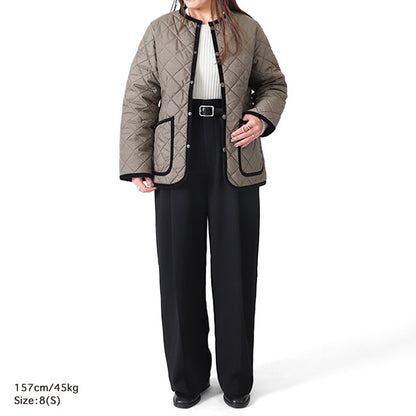 LAVENHAM ラベンハム LAVENSTER ラブンスター クルーネック キルティングジャケット SLJ4192 中綿ジャケット レディース