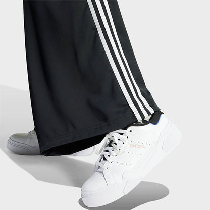 adidas アディダスオリジナルス サテン ワイド トラックパンツ IU2520 黒 ジャージ レディース