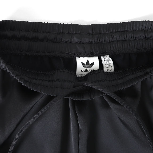 adidas アディダスオリジナルス サテン ワイド トラックパンツ IU2520 黒 ジャージ レディース