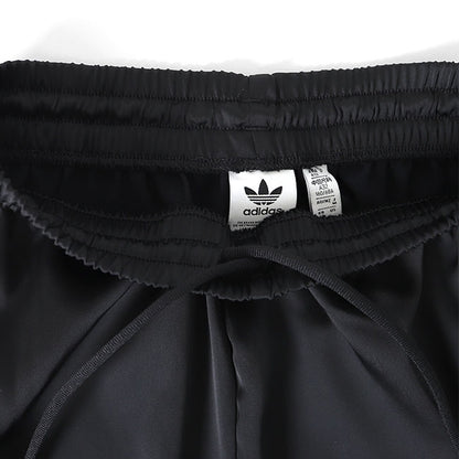 adidas アディダスオリジナルス サテン ワイド トラックパンツ IU2520 黒 ジャージ レディース