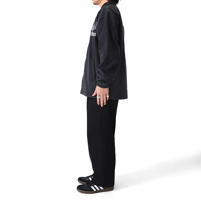 adidas アディダスオリジナルス アディカラー トレフォイルロゴ オーバーサイズ コーチジャケット IU2371 黒 メンズ