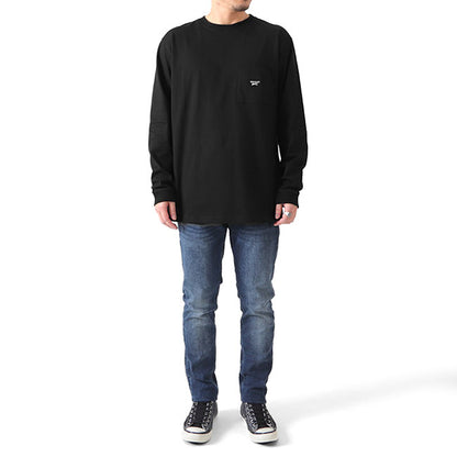 DENHAM デンハム 胸ポケット シザーロゴ オーバーサイズ ロンT BRANDO LS POKET TEE HCJ 01-22-01-52 長袖Tシャツ メンズ