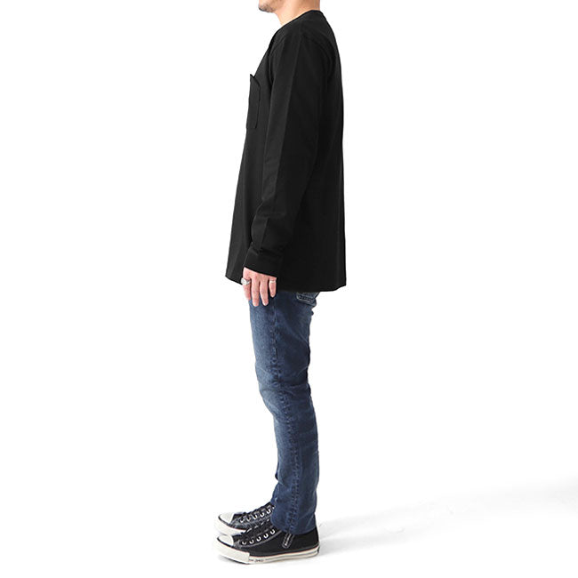 DENHAM デンハム 胸ポケット シザーロゴ オーバーサイズ ロンT BRANDO LS POKET TEE HCJ 01-22-01-52 長袖Tシャツ メンズ