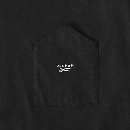 DENHAM デンハム 胸ポケット シザーロゴ オーバーサイズ ロンT BRANDO LS POKET TEE HCJ 01-22-01-52 長袖Tシャツ メンズ