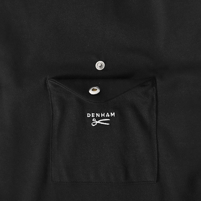 DENHAM デンハム 胸ポケット シザーロゴ オーバーサイズ ロンT BRANDO LS POKET TEE HCJ 01-22-01-52 長袖Tシャツ メンズ