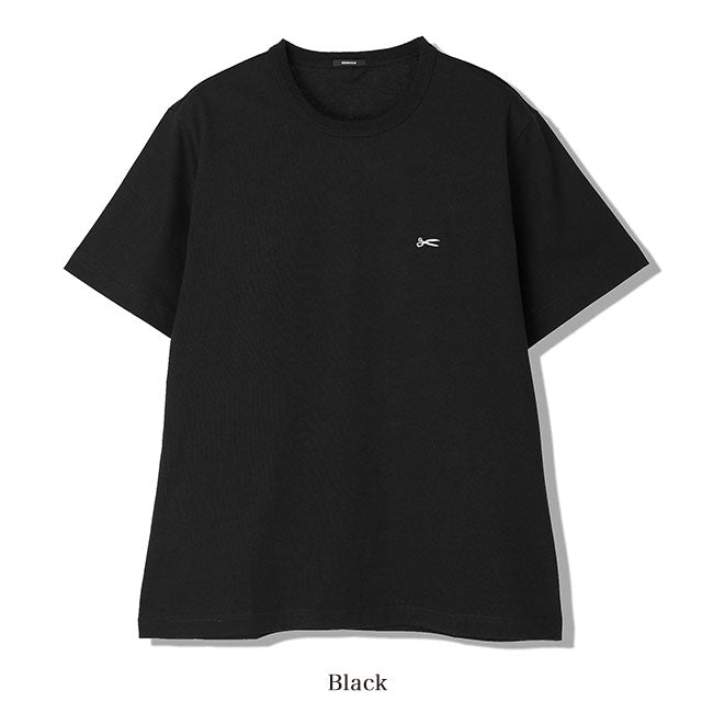 DENHAM デンハム AMERICANA SCISSOR TEE HCJ シザーロゴ刺繍 Tシャツ 黒 白 半袖Tシャツ メンズ