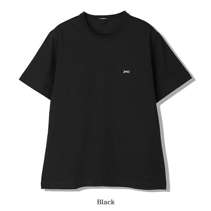 DENHAM デンハム AMERICANA SCISSOR TEE HCJ シザーロゴ刺繍 Tシャツ 黒 白 半袖Tシャツ メンズ