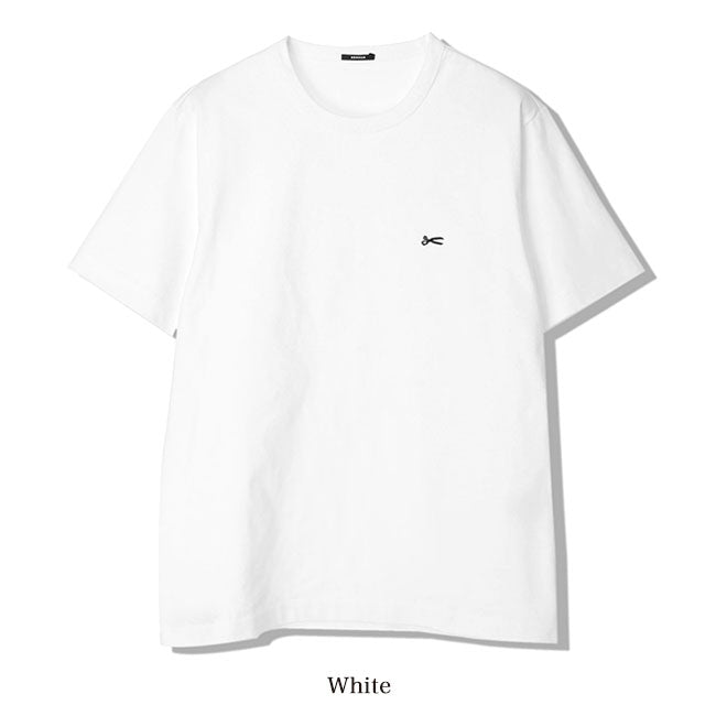 DENHAM デンハム AMERICANA SCISSOR TEE HCJ シザーロゴ刺繍 Tシャツ 黒 白 半袖Tシャツ メンズ
