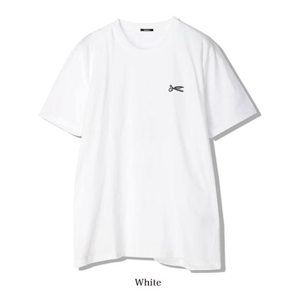 DENHAM デンハム WRIGHT REG TEE CJ シザーロゴ グラフィックTシャツ 黒 白 半袖Tシャツ メンズ