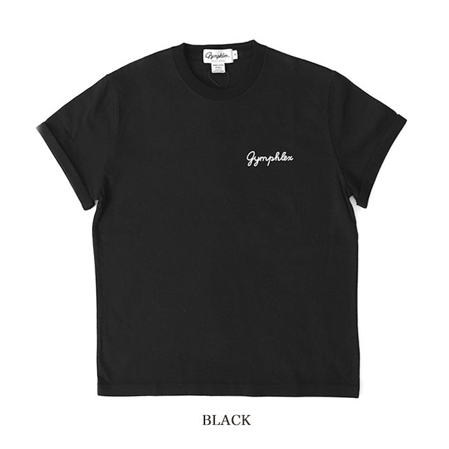 GYMPHLEX ジムフレックス ロゴ刺繍Tシャツ J-1155 CH 半袖Tシャツ (メンズ レディース)