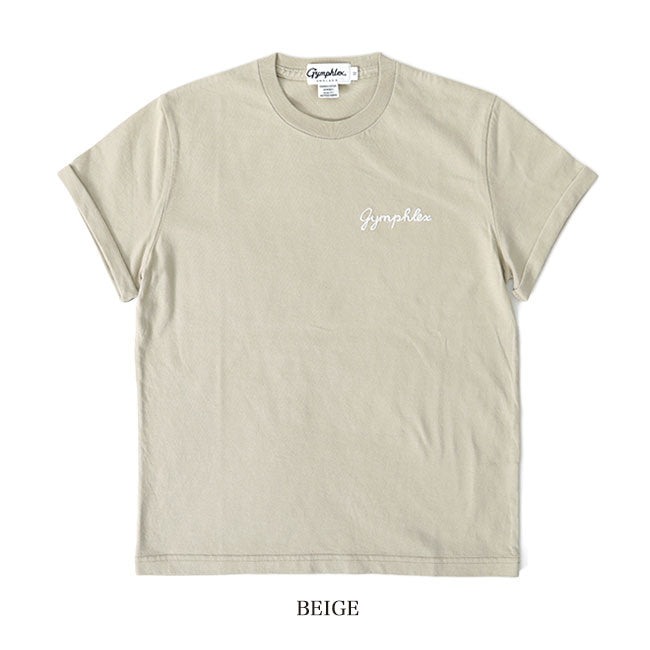 GYMPHLEX ジムフレックス ロゴ刺繍Tシャツ J-1155 CH 半袖Tシャツ (メンズ レディース)
