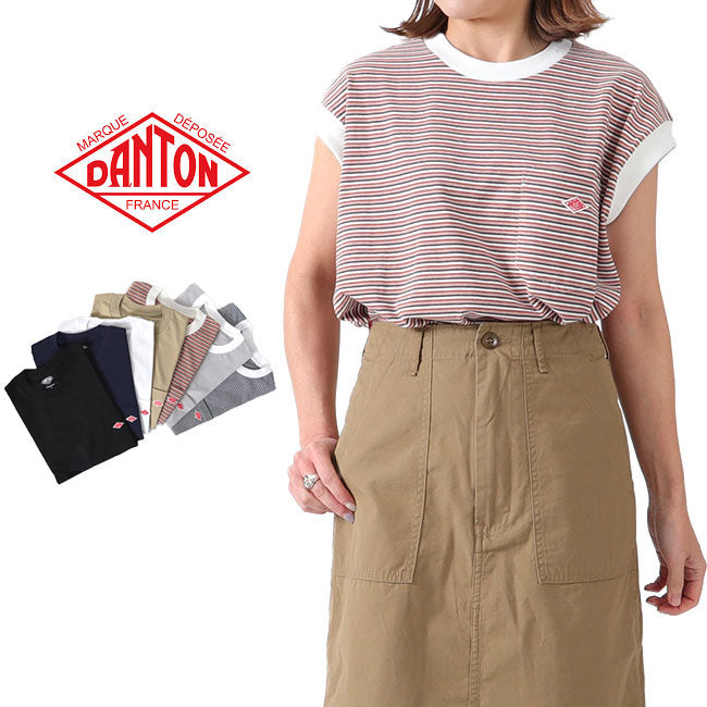 DANTON ダントン オーバーサイズ ノースリーブTシャツ JD-9173 カットソー (レディース)
