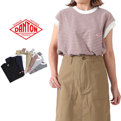 DANTON ダントン オーバーサイズ ノースリーブTシャツ JD-9173 カットソー (レディース)
