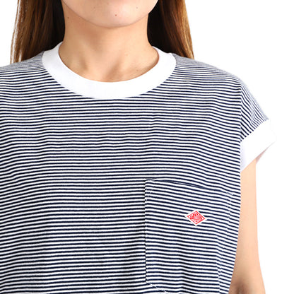 DANTON ダントン オーバーサイズ ノースリーブTシャツ JD-9173 カットソー (レディース)