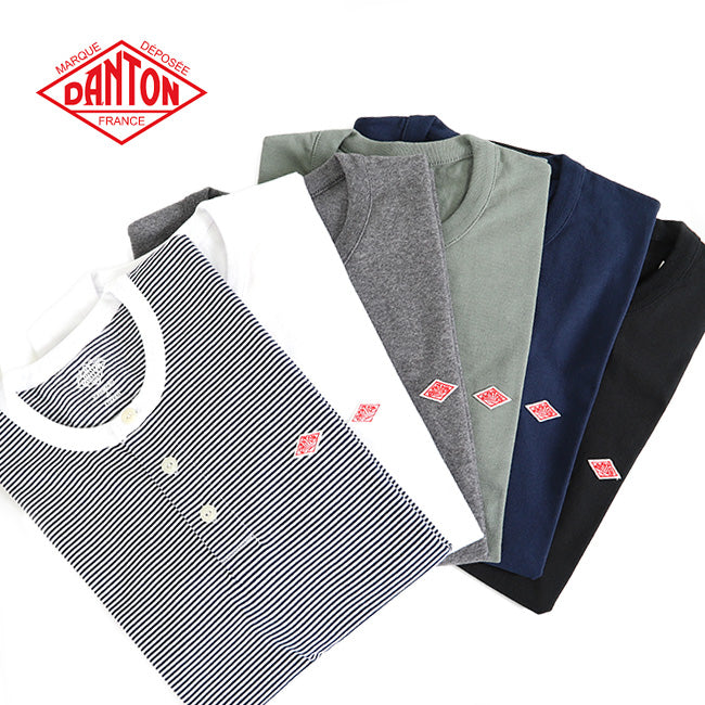 DANTON ダントン ヘンリーネックTシャツ JD-9155 半袖Tシャツ (メンズ)