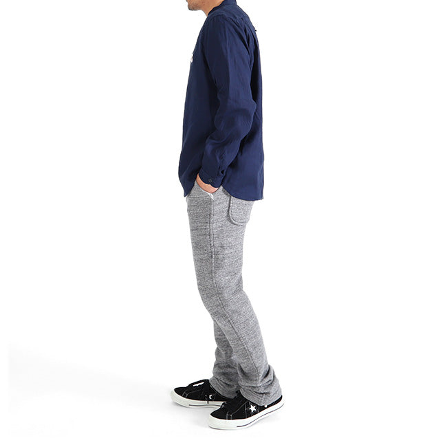 DANTON ダントン バンドカラー リネンシャツ JD-3607 KLS ノーカラー 長袖シャツ メンズ