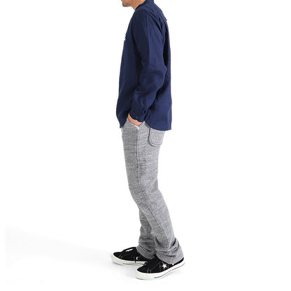 DANTON ダントン バンドカラー リネンシャツ JD-3607 KLS ノーカラー 長袖シャツ メンズ