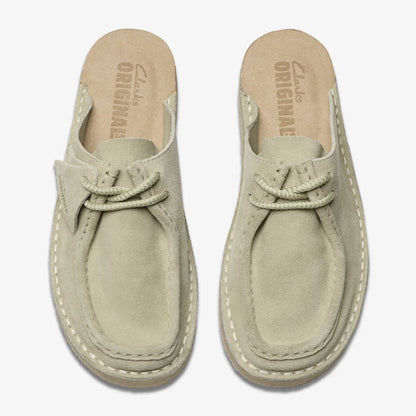 Clarks クラークス デザートノマド ミュール 26176535 グレー レースアップ ワラビー サンダル メンズ
