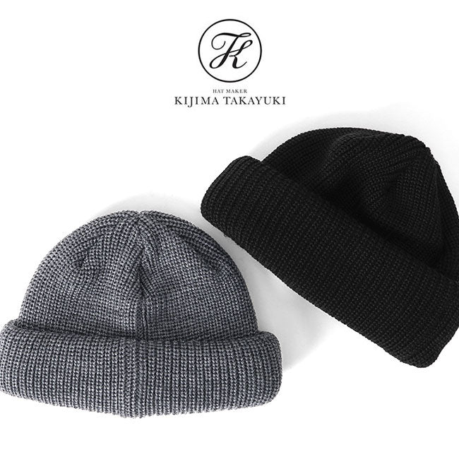 KIJIMA TAKAYUKI WOOL ACRYLIC DECK CAP KN-232801