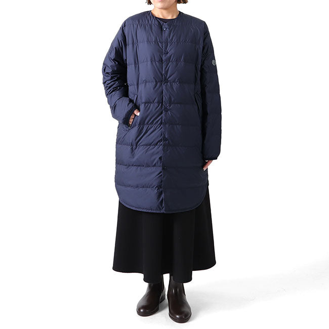 ORCIVAL オーシバル クルーネック シャツテール ライトダウンコート OR-A0073 DPL レディース