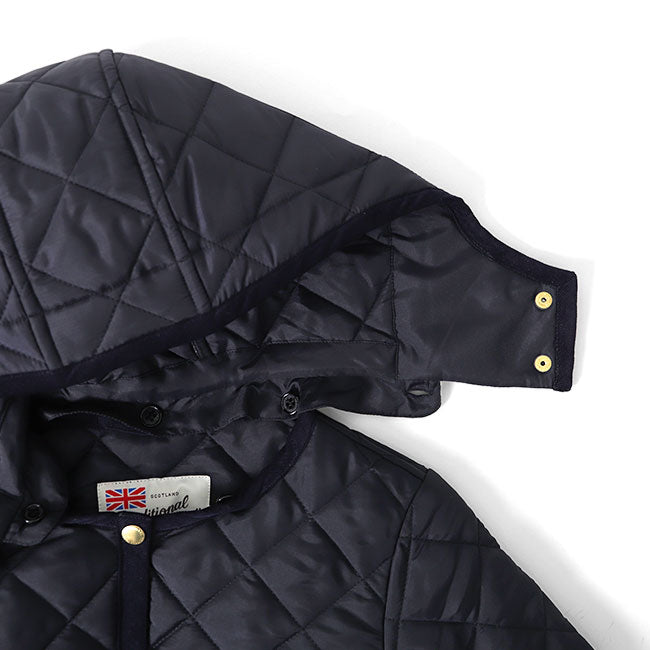 Traditional Weatherwear トラディショナルウェザーウェア ARKLEY アークリー フード付き ノーカラー キルトジャケット L212APQCO0167AA レディース